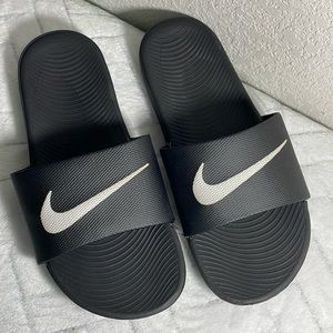 NIKE Kawa Slide sports sandals (GS/PS) for children (black/white/black. #5